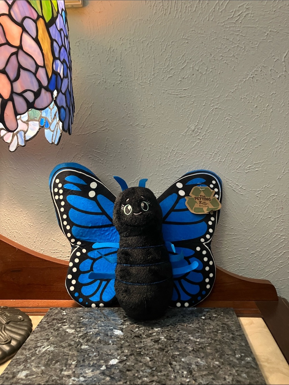 The Petting Zoo Recycles Blue & Black Reptile Toy